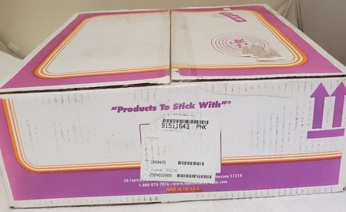 TackyTape Case Lot Pink Tacky Tape 32 Rolls 1/2 x 1/8 x 30' SM 9151 Sealant - Thumbnail 5