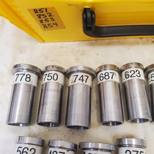 Lot of 10 Assorted Precision Steel Bushing Dies Set LOT-852 - Thumbnail 4