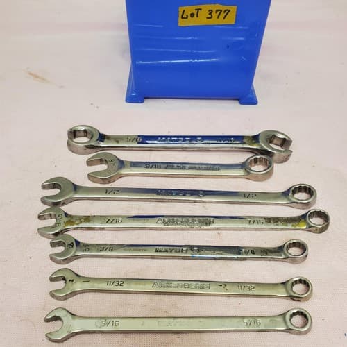 Lot of 7 Armstrong & Matco Combination Wrench Set LOT-377 - Image 1