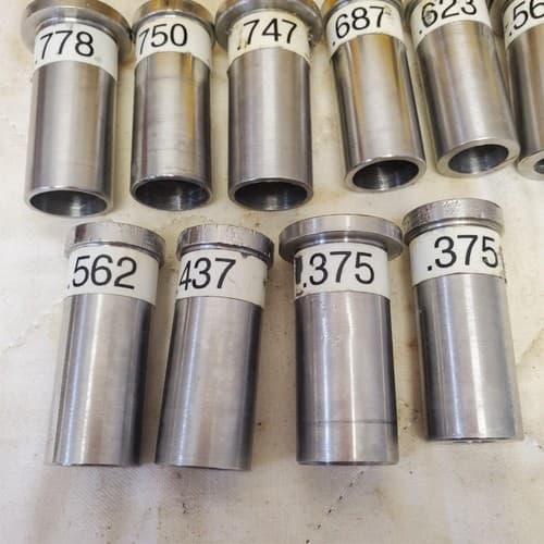 Lot of 10 Assorted Precision Steel Bushing Dies Set LOT-852 - Thumbnail 6