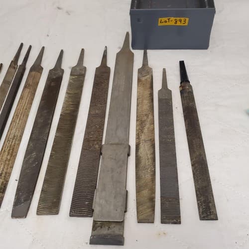 Lot Of 11 Assorted Metal Wood Hand Files LOT-893 - Thumbnail 4