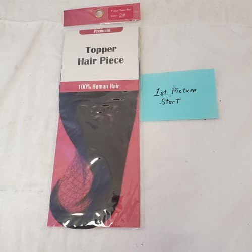 Topper Hair Piece 100% Human Hair X00466XP75 - Thumbnail 2