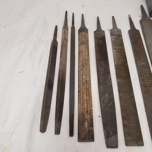 Lot Of 11 Assorted Metal Wood Hand Files LOT-893 - Thumbnail 3