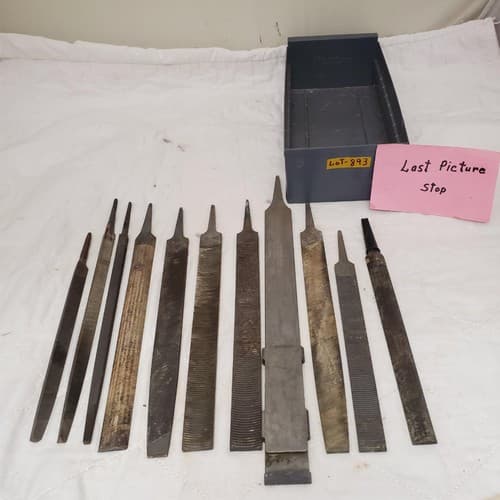 Lot Of 11 Assorted Metal Wood Hand Files LOT-893 - Thumbnail 5