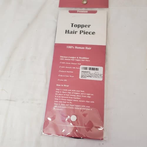 Topper Hair Piece 100% Human Hair X00466XP75 - Thumbnail 3