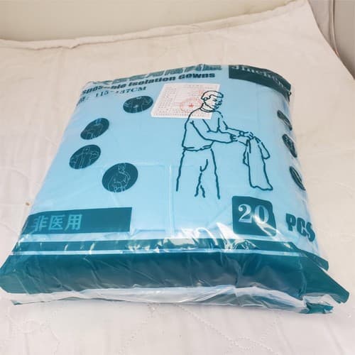 Blue Disposable Medical Isolation Gowns - Thumbnail 4