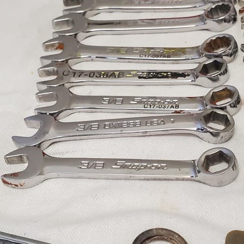 Lot of 34 Assorted Snap on Combination Wrench Set LOT-1036 - Thumbnail 6