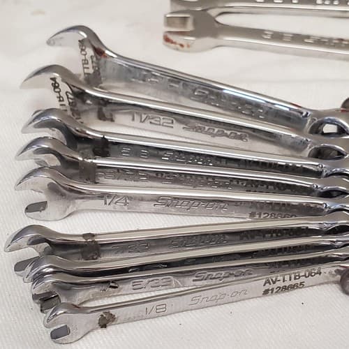 Lot of 34 Assorted Snap on Combination Wrench Set LOT-1036 - Thumbnail 4