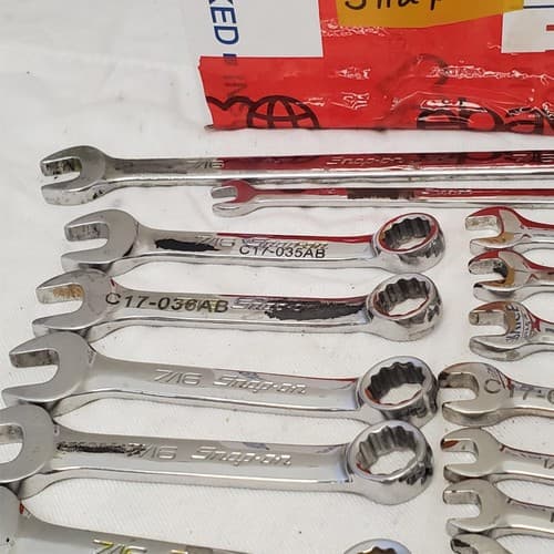 Lot of 34 Assorted Snap on Combination Wrench Set LOT-1036 - Thumbnail 8