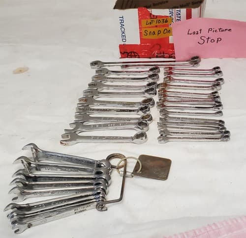 Lot of 34 Assorted Snap on Combination Wrench Set LOT-1036 - Thumbnail 15