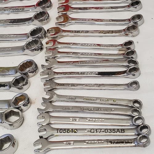 Lot of 34 Assorted Snap on Combination Wrench Set LOT-1036 - Thumbnail 10