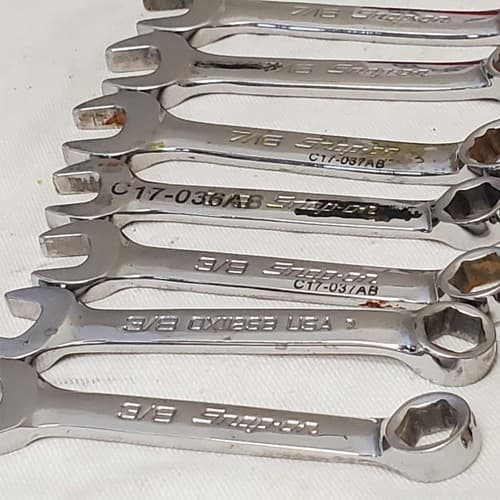 Lot of 34 Assorted Snap on Combination Wrench Set LOT-1036 - Thumbnail 14