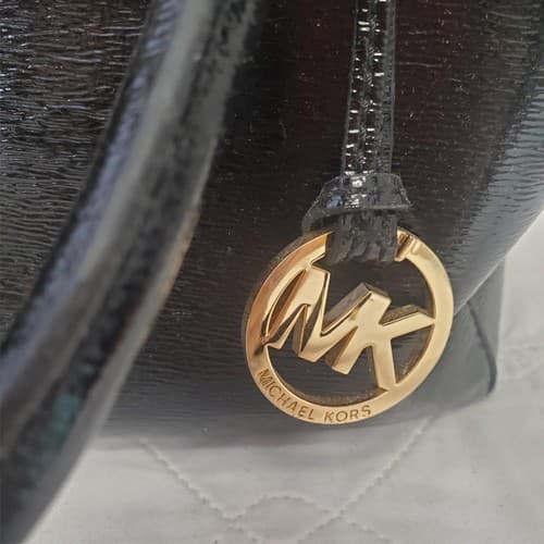 Michael Kors Sutton Satchel Black Leather Handbag - Thumbnail 3