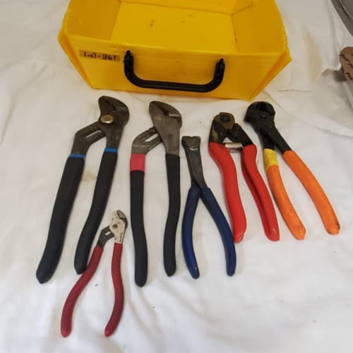 Lot of 6 Assorted Mechanic's Pliers Set LOT-861 - Thumbnail 7