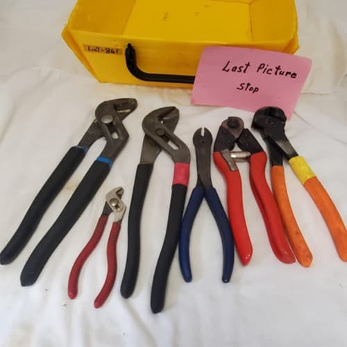 Lot of 6 Assorted Mechanic's Pliers Set LOT-861 - Thumbnail 8