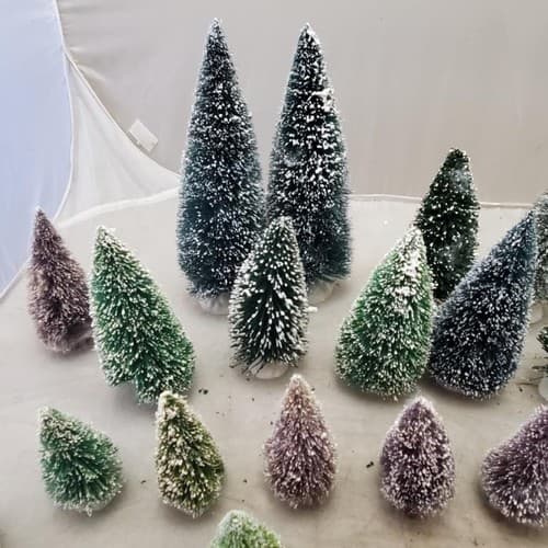 Holiday Time White Picket Fence 23.5" x 2" Christmas and Lot Christmas Tree - Thumbnail 4