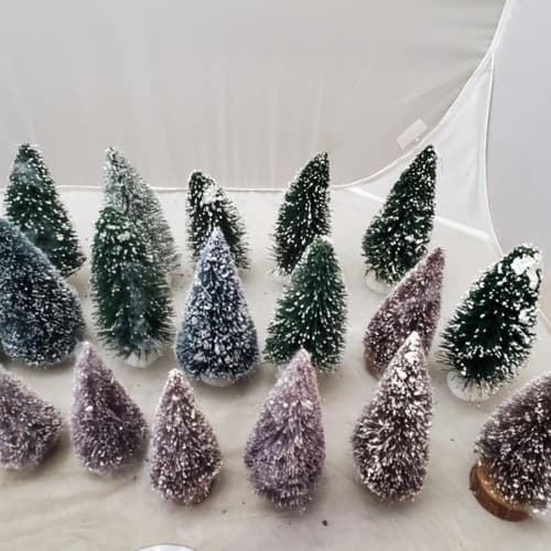 Holiday Time White Picket Fence 23.5" x 2" Christmas and Lot Christmas Tree - Thumbnail 5