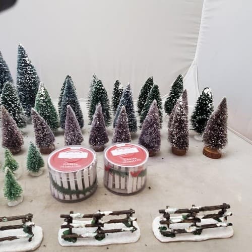 Holiday Time White Picket Fence 23.5" x 2" Christmas and Lot Christmas Tree - Thumbnail 12