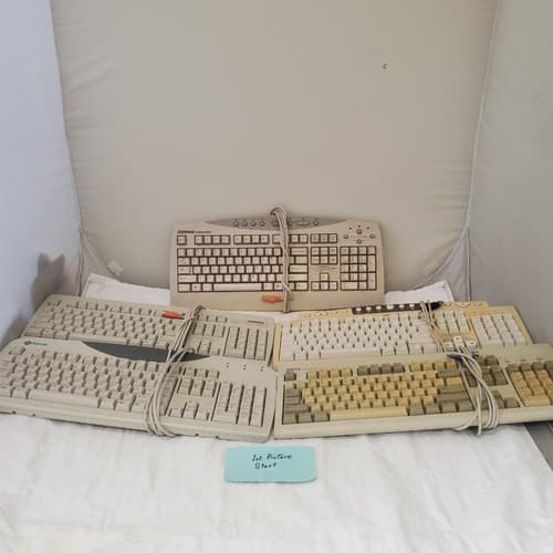 Lot of 5 Assorted Brands PC Keyboards - Image 1