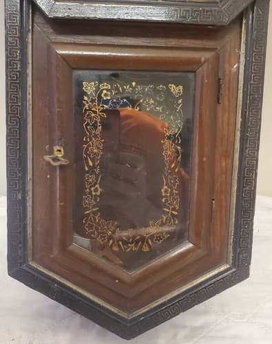 Vintage 1920s Seikosha Octagon Drop Regulator Wall Clock Japan Schoolhouse Style - Thumbnail 4