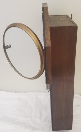 Vintage 1920s Seikosha Octagon Drop Regulator Wall Clock Japan Schoolhouse Style - Thumbnail 8