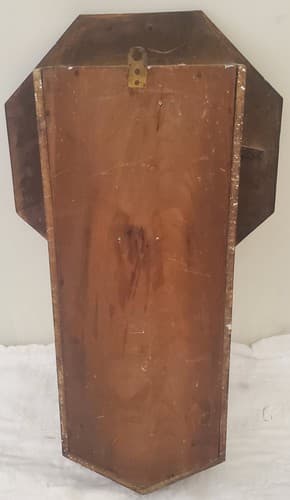 Vintage 1920s Seikosha Octagon Drop Regulator Wall Clock Japan Schoolhouse Style - Thumbnail 7