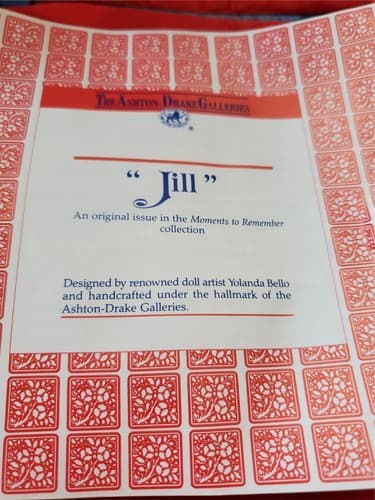 The Ashton Drake Galleries Jill Porcelain Doll Yolanda Bello Moments To Remember - Thumbnail 8