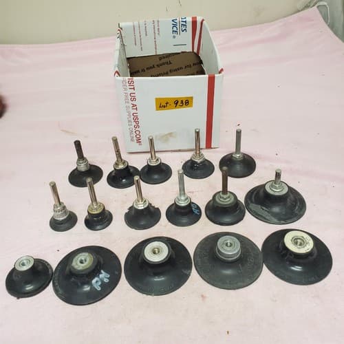 Lot of 16 Roll Lock Mandrel Sanding Disc Holder LOT-938 - Image 1