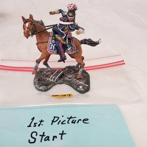 The Collectors Showcase CS00342 French Lancer Wounded Mounted CM-187 - Image 1