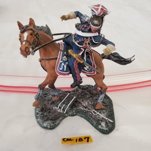 The Collectors Showcase CS00342 French Lancer Wounded Mounted CM-187 - Thumbnail 2