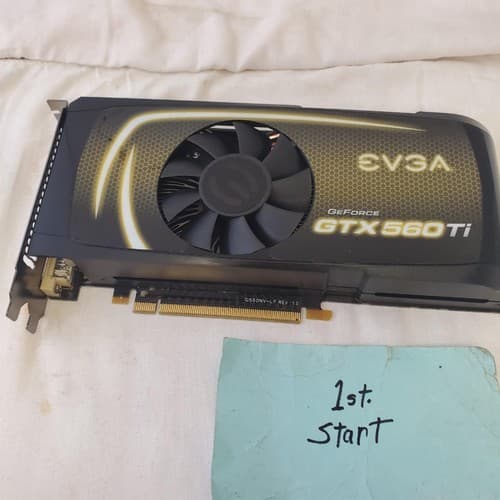 EVGA Nvidia GeForce GTX 560Ti 1GB GDDR5 SDRAM PCI Express Graphic Card - Image 1