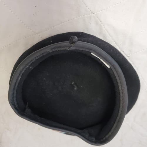DSCP Garrison Collection Black Wool Beret Hat Cap w/ Serve the Warrior Pin - Thumbnail 5