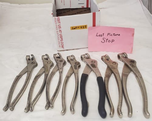 Lot of 7 Wedgelock Cleco Pliers Set Aviation Tool LOT-423 - Thumbnail 8