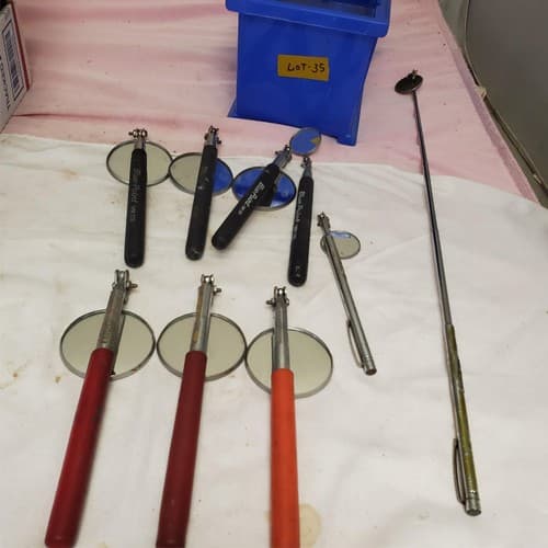 Lot of 9 Assorted Extendable Telescoping Inspection Mirrors LOT-35 - Thumbnail 9