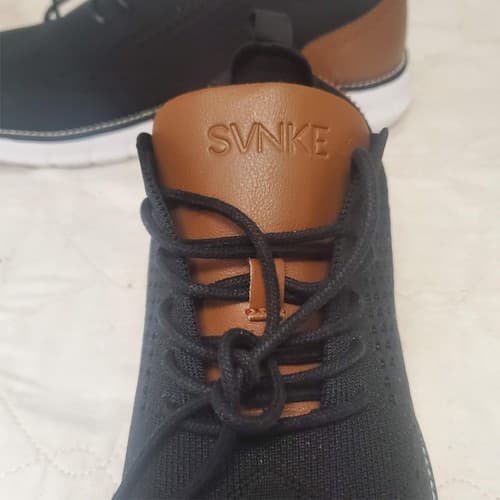 SVNKE Men's Casual Dress Oxfords Shoes Breathable Knit Leisure Sneakers UK9 - Thumbnail 6