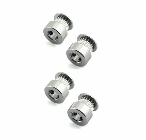 4X 3D Printer 2GT - 5mm Bore 6mm 20 Teeth Idler Pulley Aluminum - Image 1