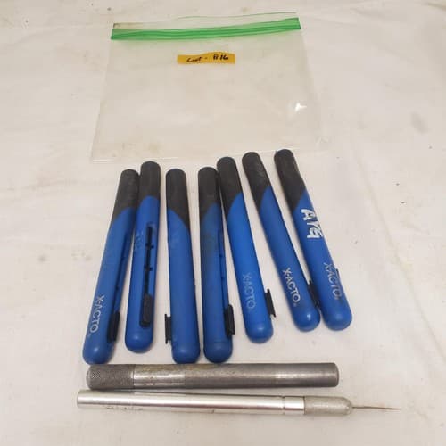 Lot of 9 X-ACTO Retract-A-Blade Hobby Knife & Pricker Pin LOT-116 - Image 1