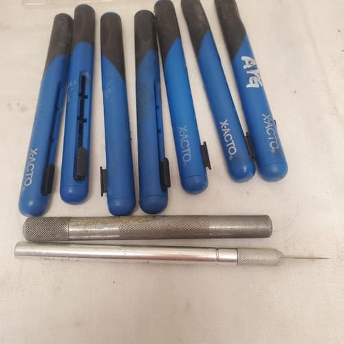 Lot of 9 X-ACTO Retract-A-Blade Hobby Knife & Pricker Pin LOT-116 - Thumbnail 6