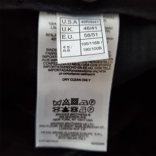 Brooks Brothers Madison Gray 100% Wool Pleated Trouser Size W35 - Thumbnail 3