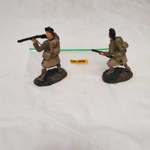 Lot of 2 Hand Painted Metal Toy Soldier Shooting and Runner CM-100 - Thumbnail 4