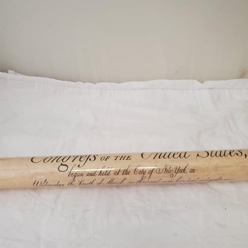 Bill of Rights Poster on Hand-Finished Antiqued Parchment Paper - Thumbnail 2