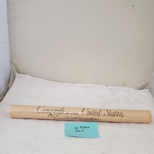 Bill of Rights Poster on Hand-Finished Antiqued Parchment Paper - Image 1