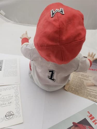 Knowles Michael Baseball Porcelain Doll Yolanda's Picture Perfect Babies - Thumbnail 6