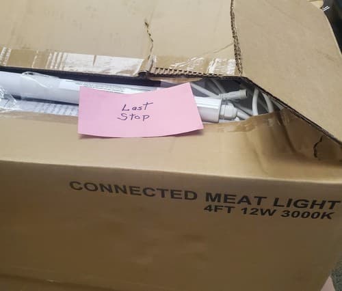 Lot of 30 Connected Meat Light 4FT LED Tube Light 12W 3000K - Thumbnail 5
