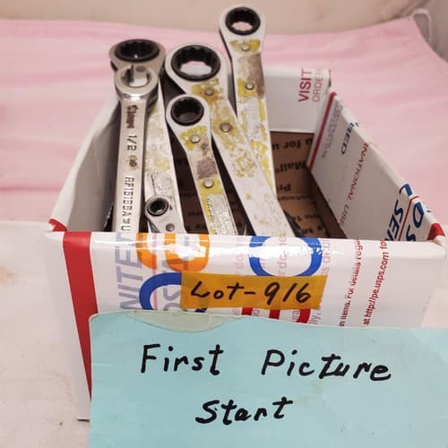 Lot of 11 Assorted Ratcheting Box End Wrench Set LOT-916 - Thumbnail 3