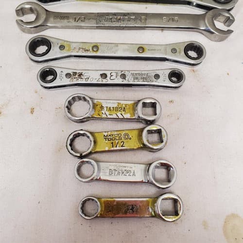 Lot of 11 Assorted Ratcheting Box End Wrench Set LOT-916 - Thumbnail 6