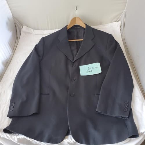 Roberto Cavalli Gray Woolen Blazer Sport Coat Size 44R - Image 1