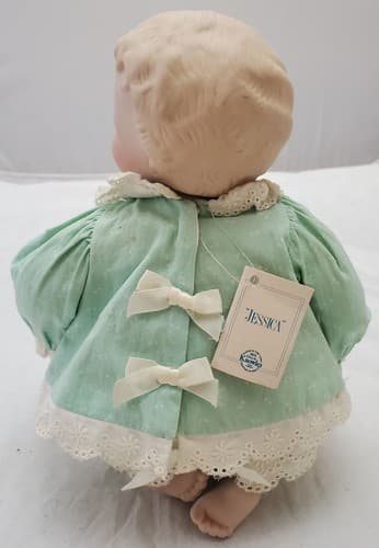 Edwin M Knowles Picture Perfect Babies Jessica Porcelain Doll by Yolanda Bello - Thumbnail 8