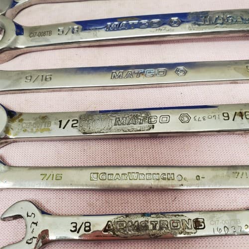 Lot of 8 Assorted Open-End Combination Wrench Set LOT-173 - Thumbnail 6