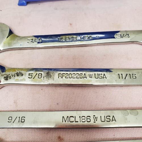 Lot of 8 Assorted Open-End Combination Wrench Set LOT-173 - Thumbnail 12